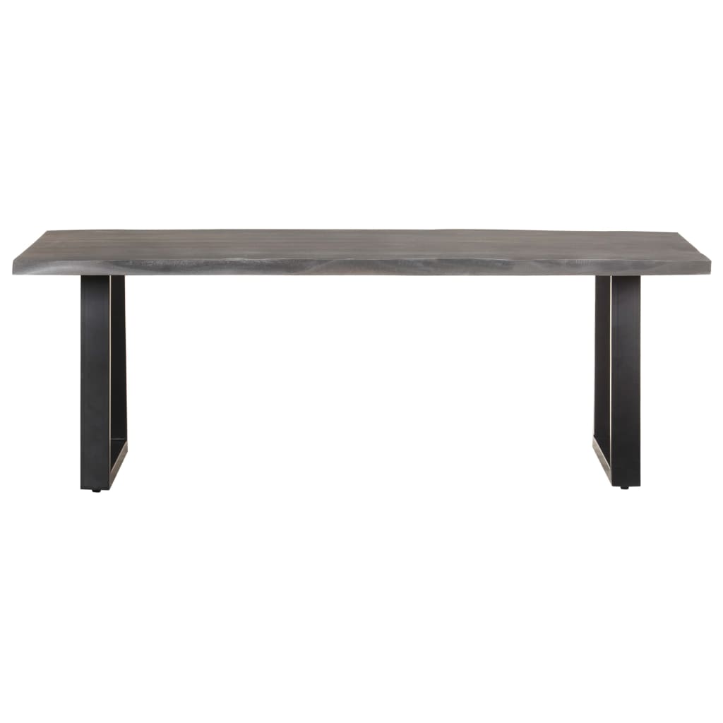 vidaXL Mesa de centro com arestas vivas 115x60x40 cm acácia maciça