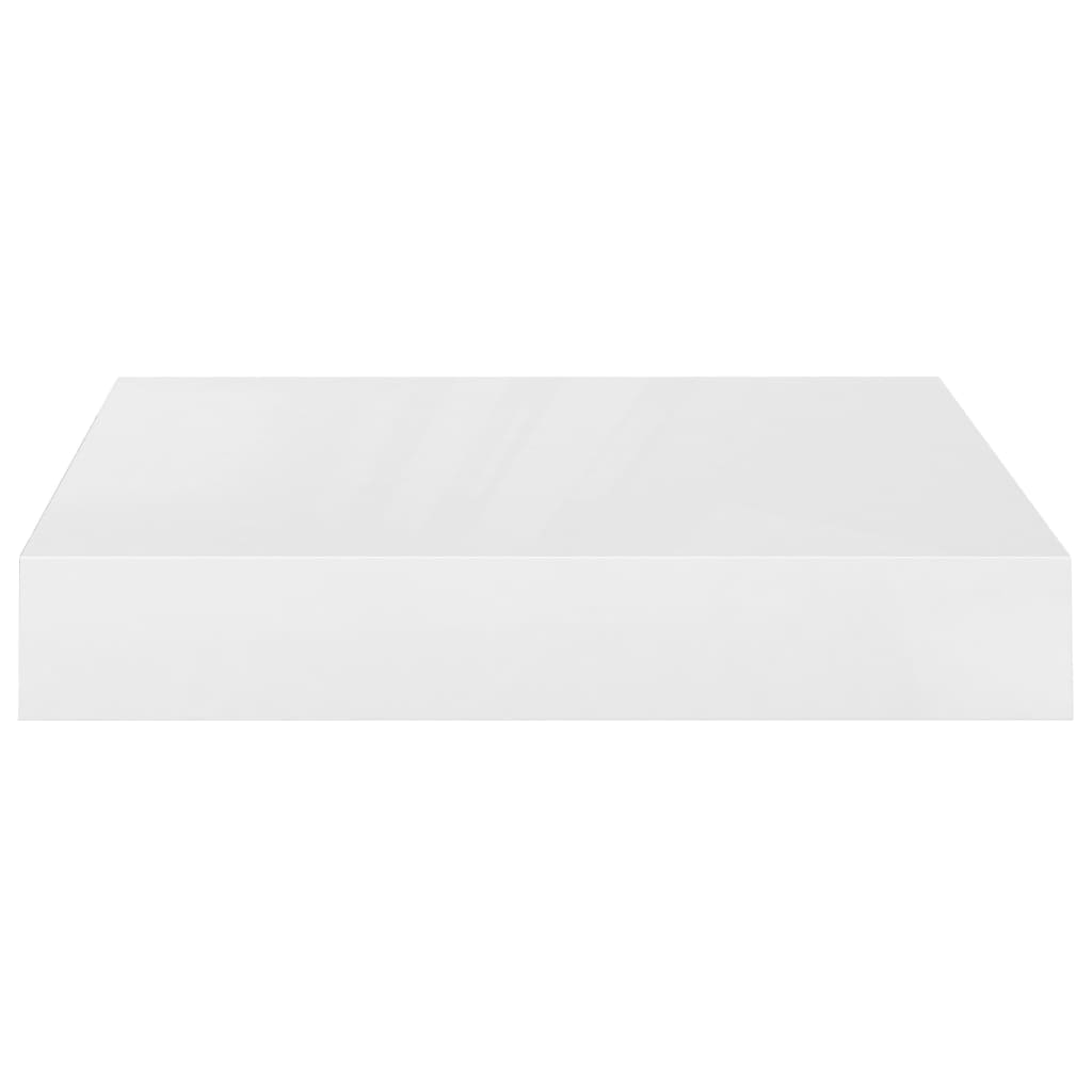 vidaXL Prateleiras de parede suspensas 2 pcs 23x23,5x3,8cm MDF branco