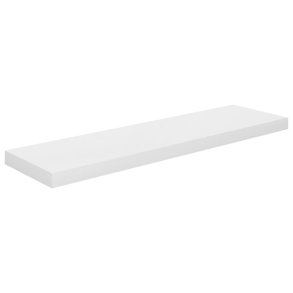 vidaXL Prateleiras de parede suspensas 4 pcs 90x23,5x3,8cm MDF branco