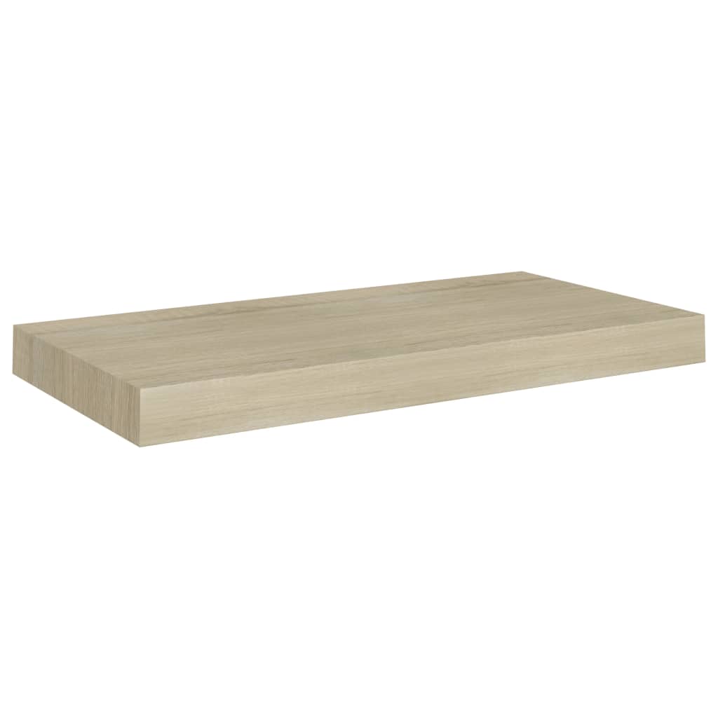 vidaXL Prateleiras de parede suspensas 4 pcs 50x23x3,8cm MDF carvalho