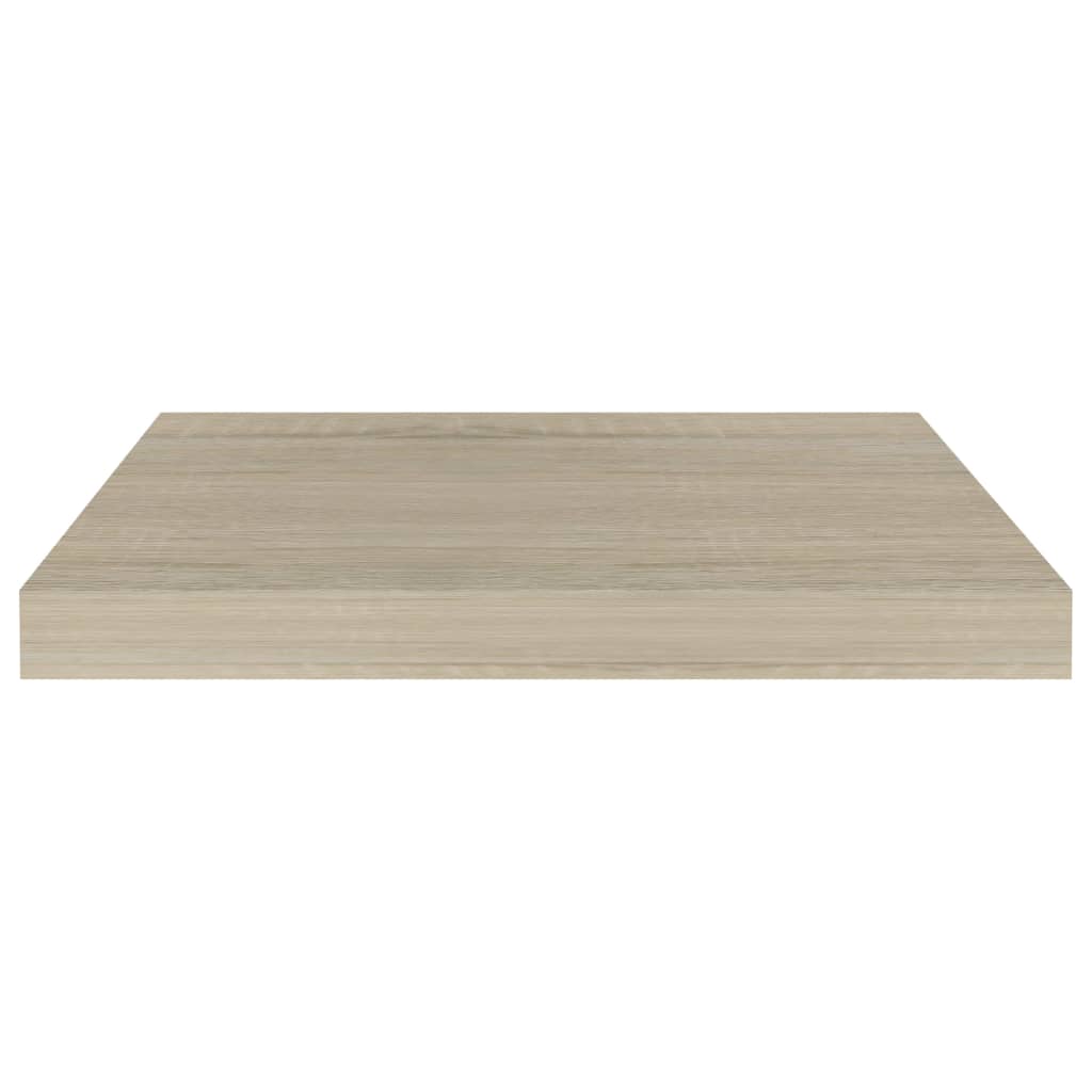 vidaXL Prateleira de parede suspensa 50x23x3,8 cm MDF cor carvalho