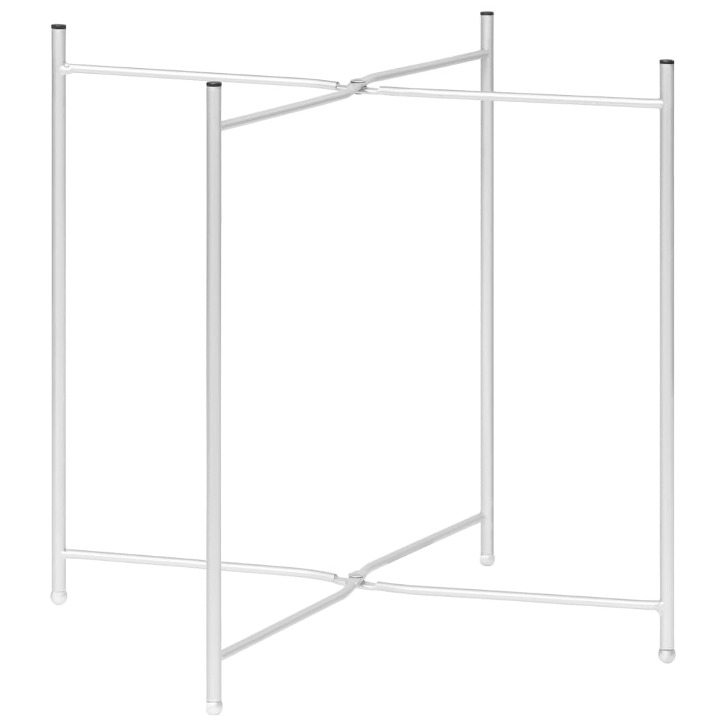 vidaXL Mesa de apoio 40x40x41 cm vidro prateado