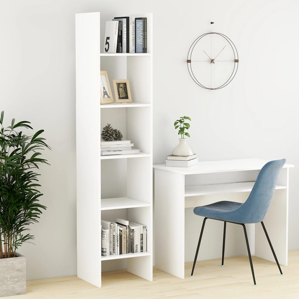 vidaXL Estante de livros 40x35x180 cm derivados de madeira branco