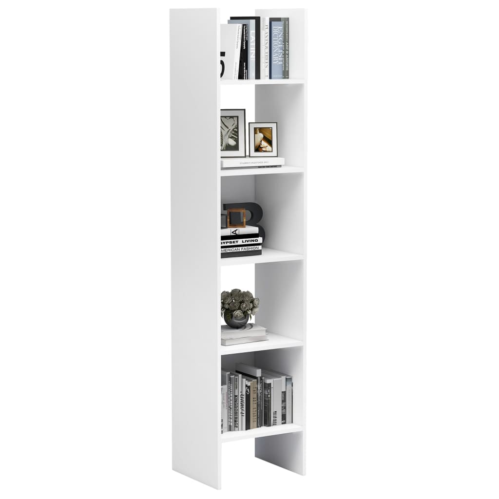 vidaXL Estante de livros 40x35x180 cm derivados de madeira branco