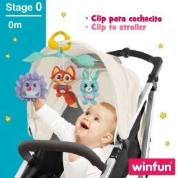 Winfun|Carrossel para Berço Winfun Bosque 3 em 1 31,5 x 42 x 24,5 cm Plástico (4 Unidades)