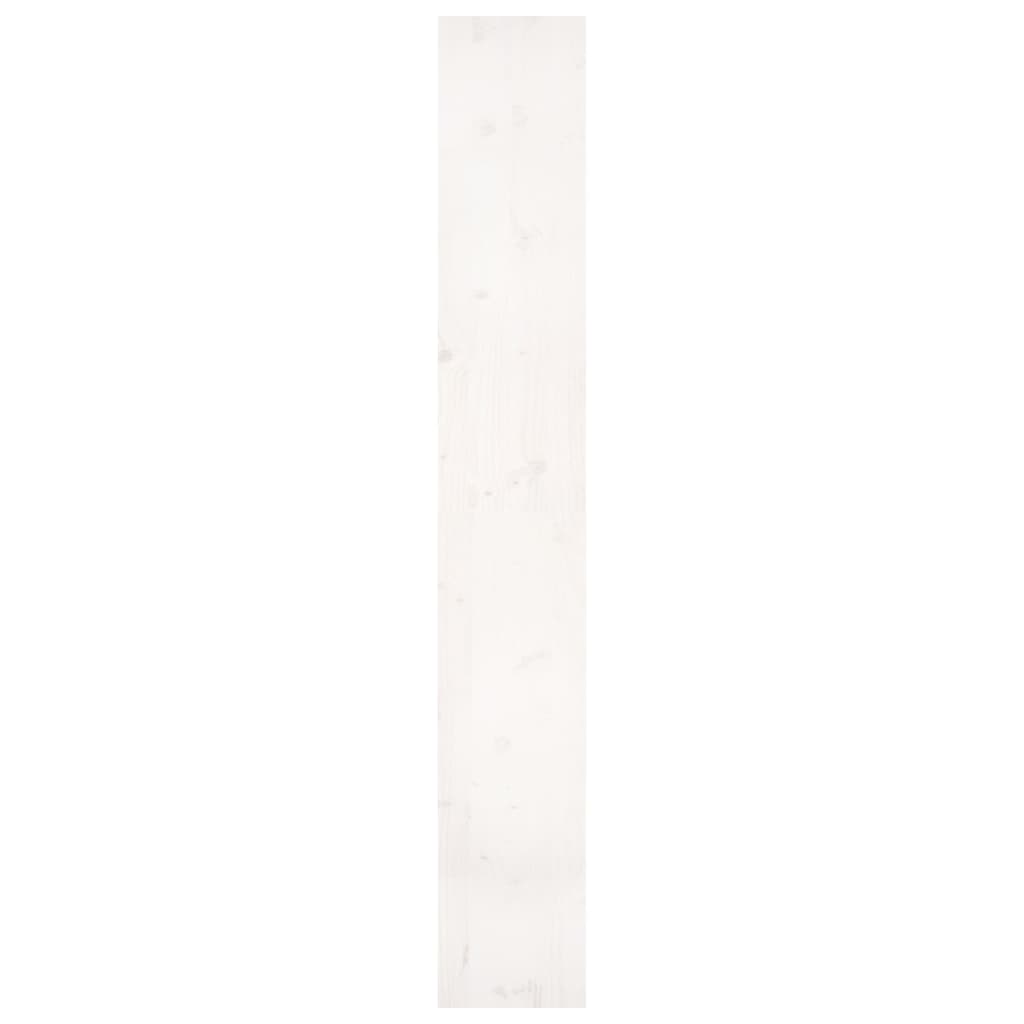 vidaXL Estante/divisória 80x30x199,5 cm madeira de pinho maciça branco