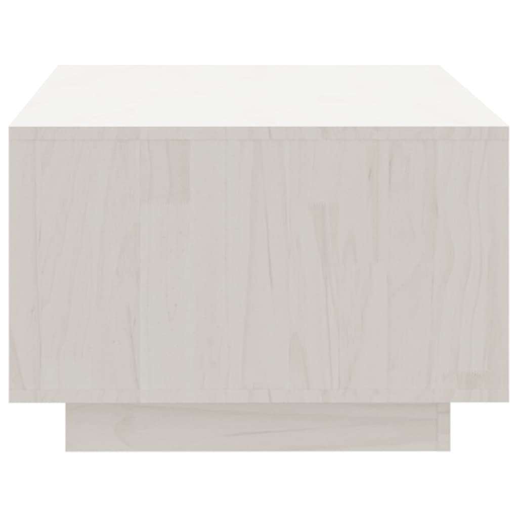 vidaXL Mesa de centro 110x50x33,5 cm madeira de pinho maciça branco