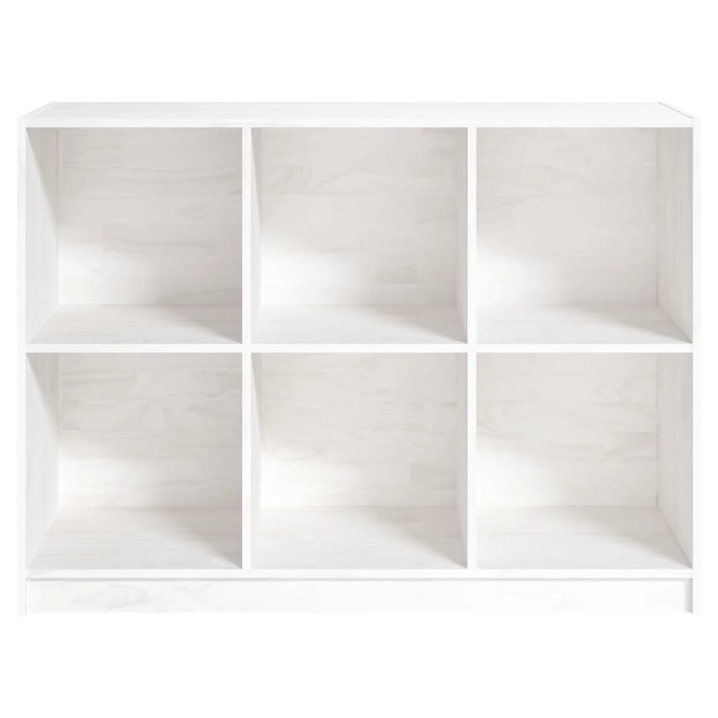 vidaXL Estante 104x33x76 cm pinho maciço branco