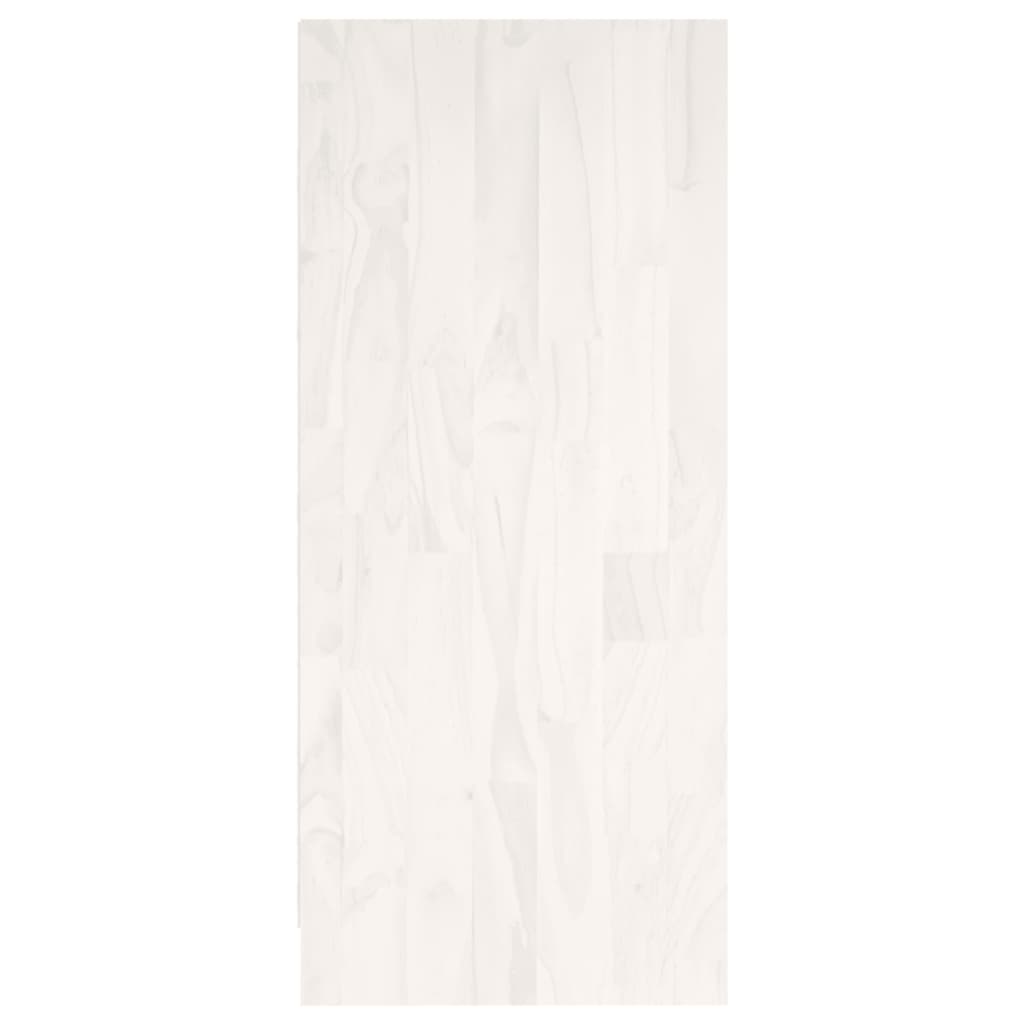 vidaXL Estante 104x33x76 cm pinho maciço branco