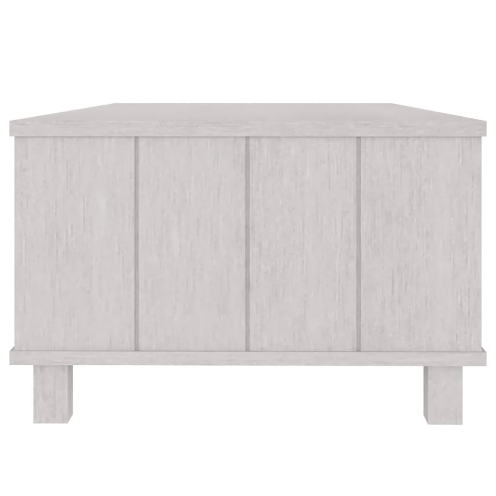 vidaXL Mesa de centro HAMAR 100x55x35 cm pinho maciço branco