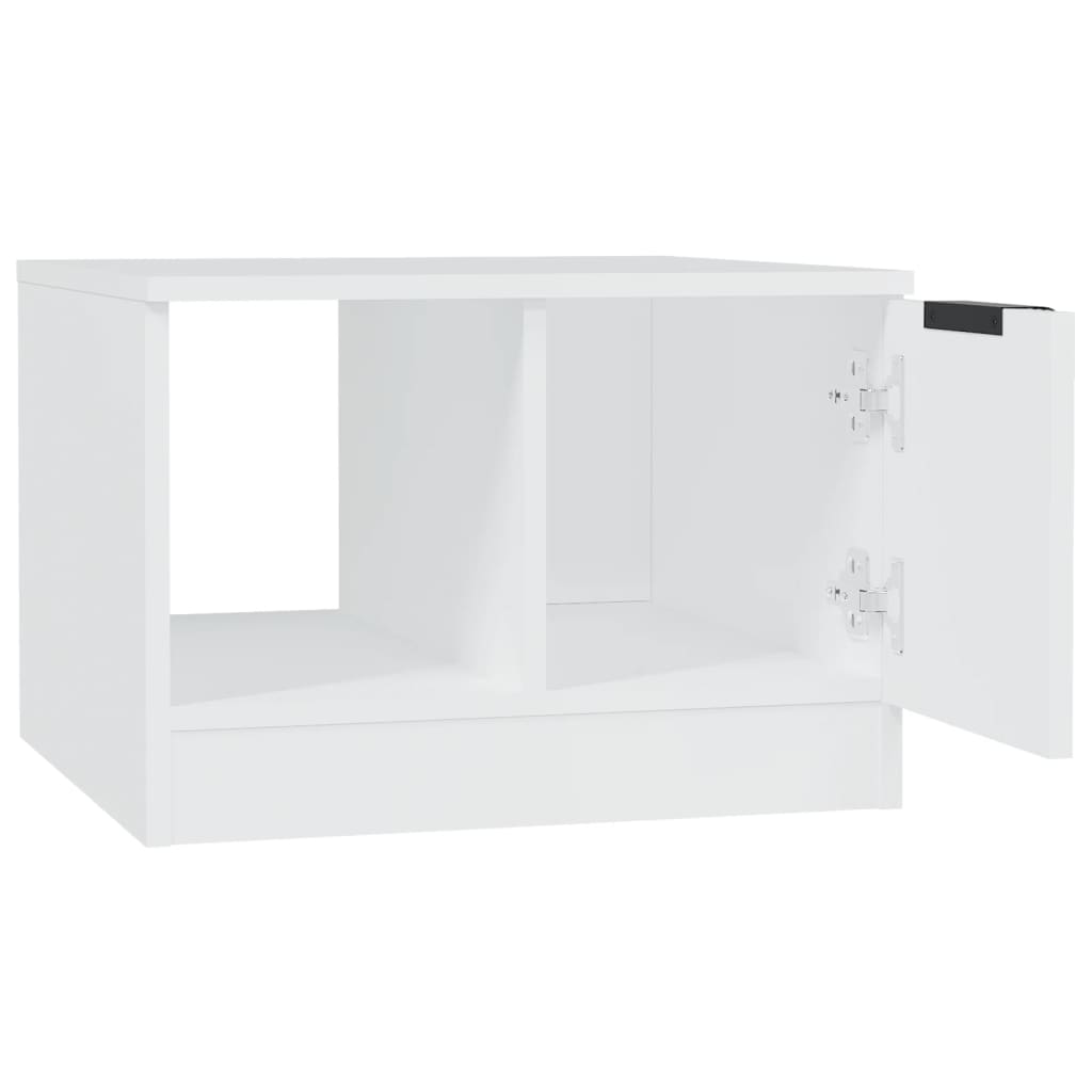 vidaXL Mesa de centro 50x50x36 cm derivados de madeira branco