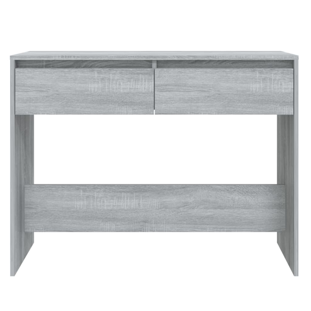 vidaXL Mesa consola 100x35x76,5 cm derivados madeira cinzento sonoma