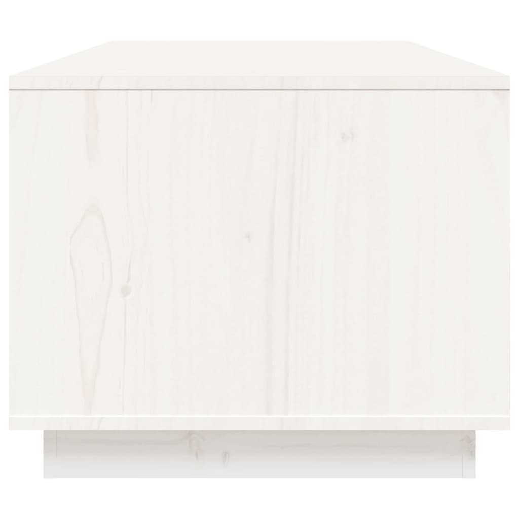 vidaXL Mesa de centro 100x50x41 cm pinho maciço branco