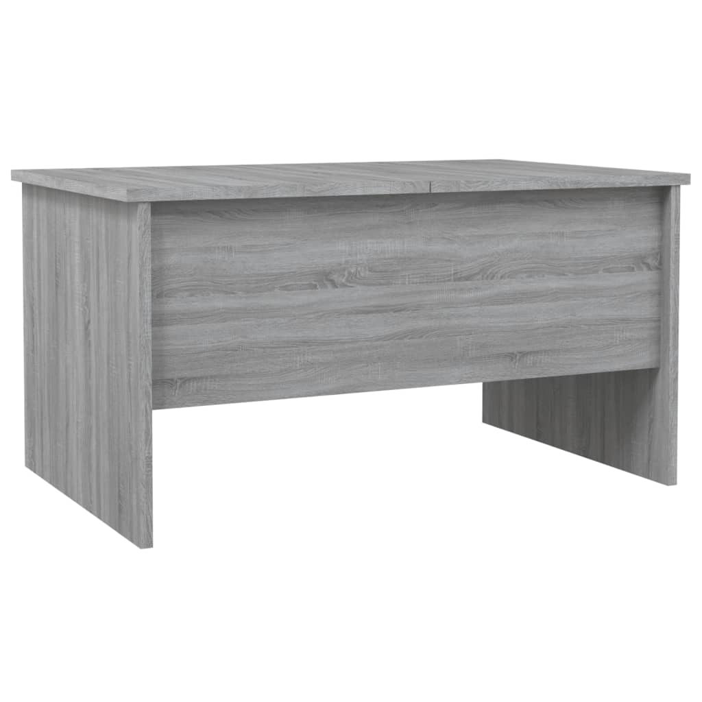 vidaXL Mesa de centro80x50x42,5cm derivados de madeira cinzento sonoma