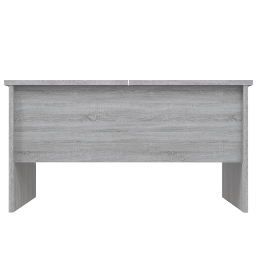 vidaXL Mesa de centro80x50x42,5cm derivados de madeira cinzento sonoma