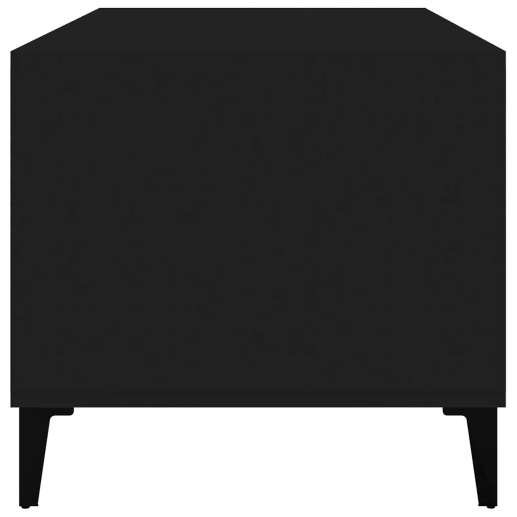 vidaXL Mesa de centro 90x49x45 cm derivados de madeira preto