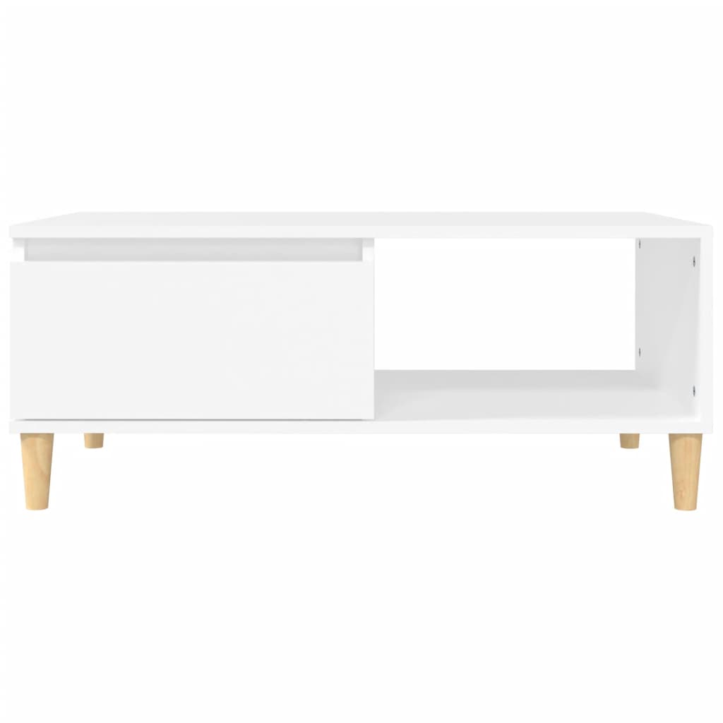 vidaXL Mesa de centro 90x50x36,5 cm derivados de madeira branco