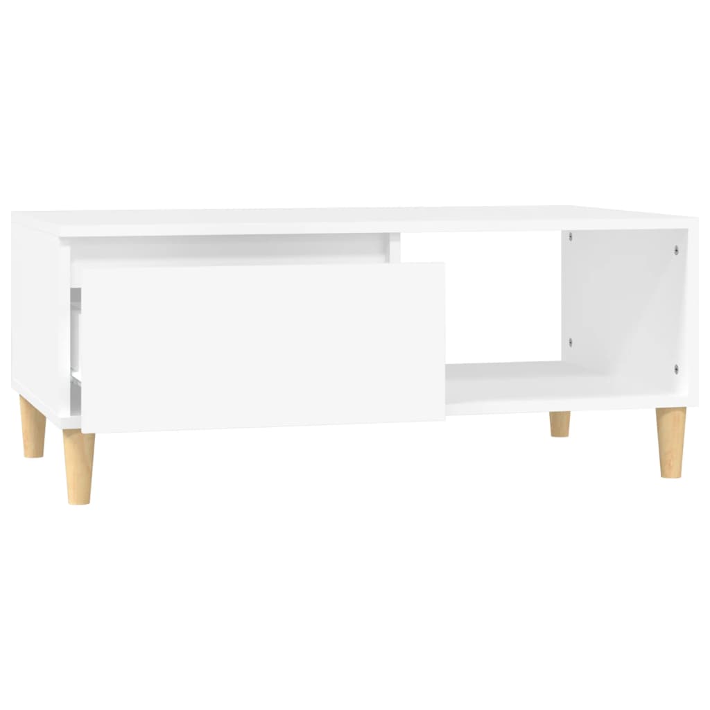 vidaXL Mesa de centro 90x50x36,5 cm derivados de madeira branco