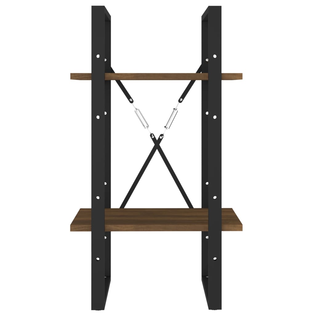 vidaXL Estante 2 prat. 40x30x70 cm derivados madeira carvalho castanho