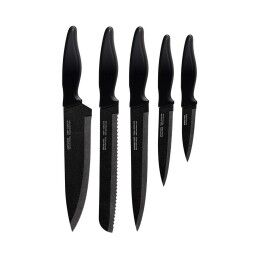 Smile|Conjunto de Facas Smile SNS-3 Preto Aço inoxidável Plástico 6 Peças
