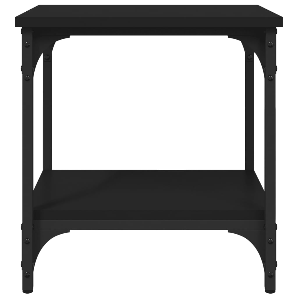 vidaXL Mesa de apoio 40x30x42 cm derivados de madeira preto