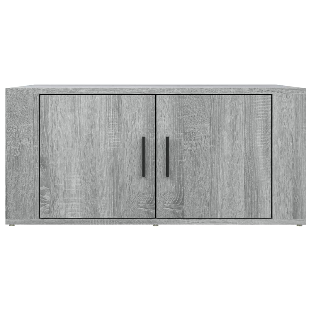 vidaXL Mesa de centro 80x50x36 cm derivados de madeira cinza sonoma