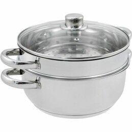 Kinvara|Caçarola com Tampa Ø 30 cm Prateado Alumínio (4 Unidades)