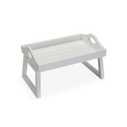 Versa|Jogo de Bandejas Versa Branco Madeira MDF 32 x 24 x 48 cm
