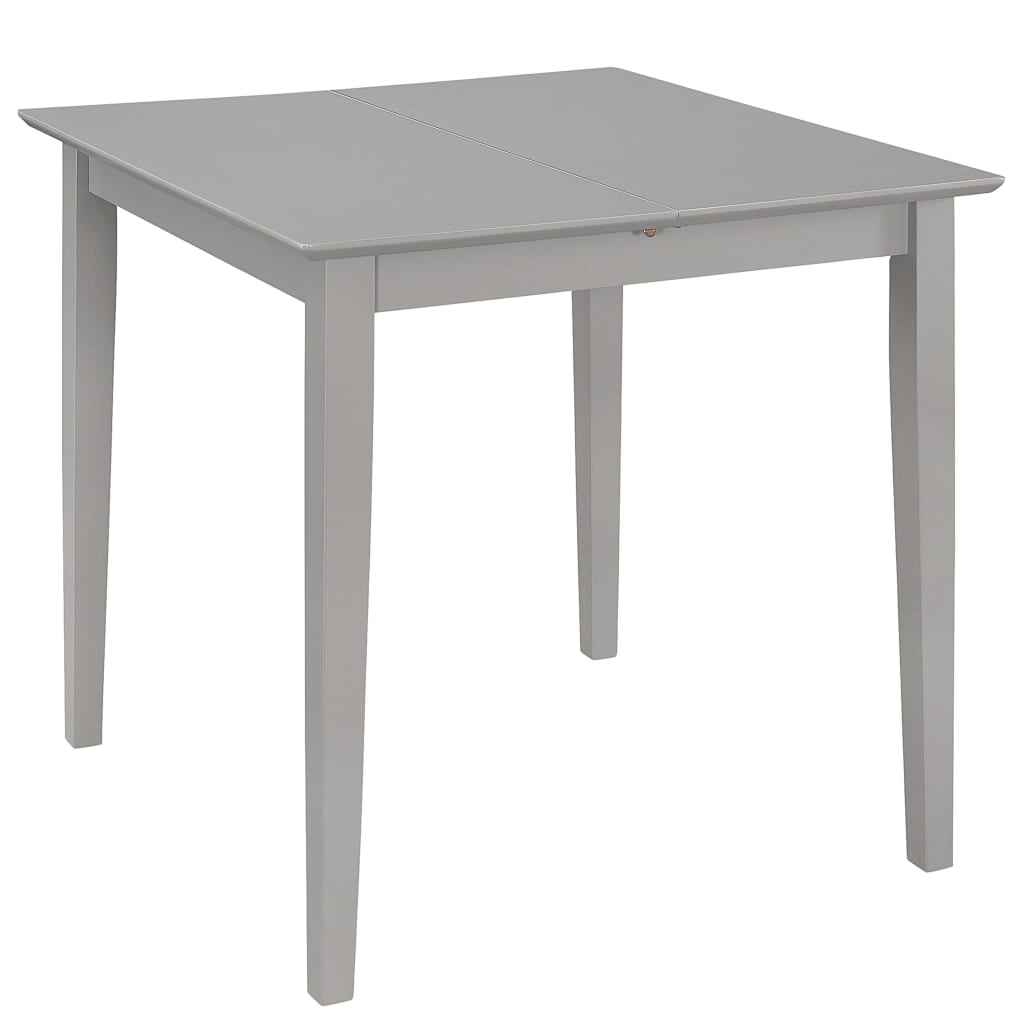 vidaXL Mesa de jantar extensível (80-120)x80x74 cm MDF cinzento