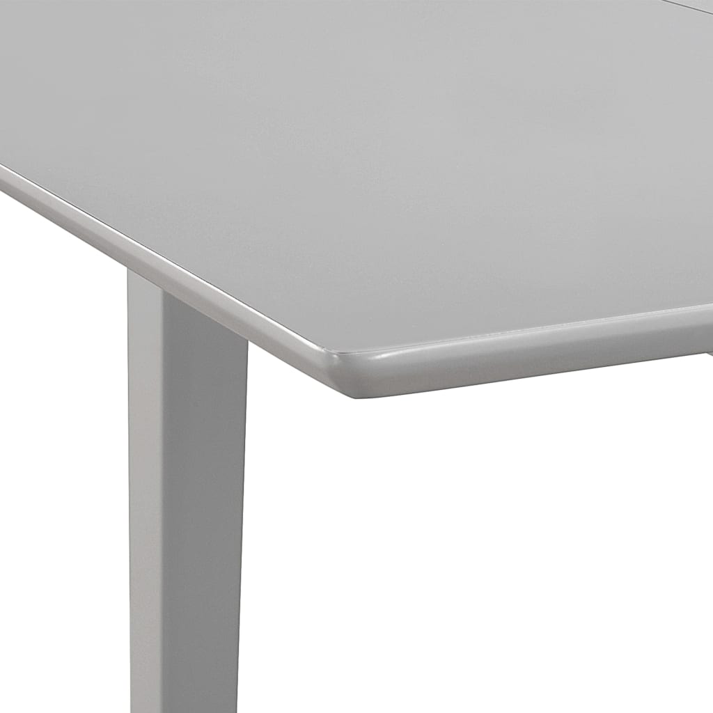 vidaXL Mesa de jantar extensível (80-120)x80x74 cm MDF cinzento