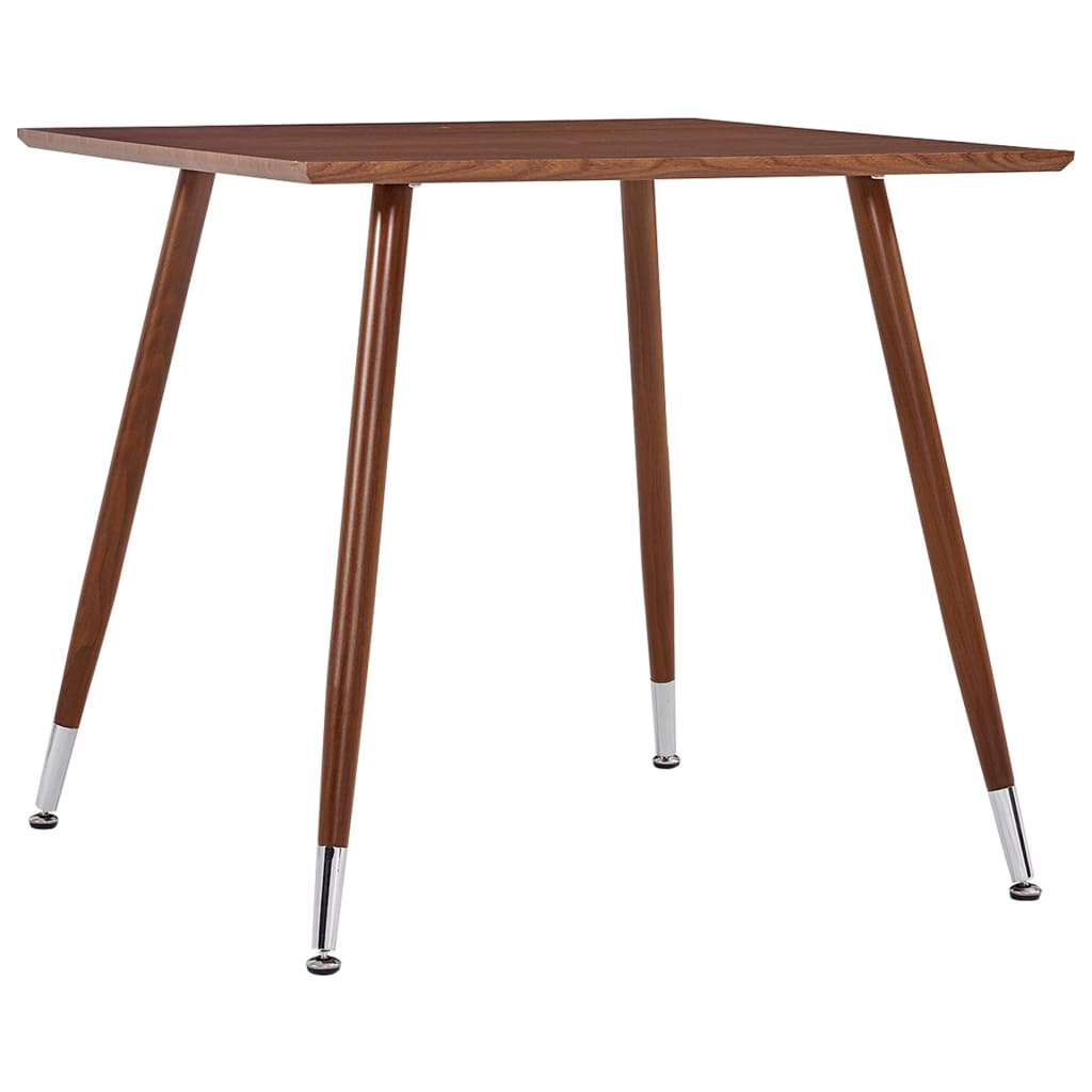 vidaXL Mesa de jantar 80,5x80,5x73 cm MDF castanho