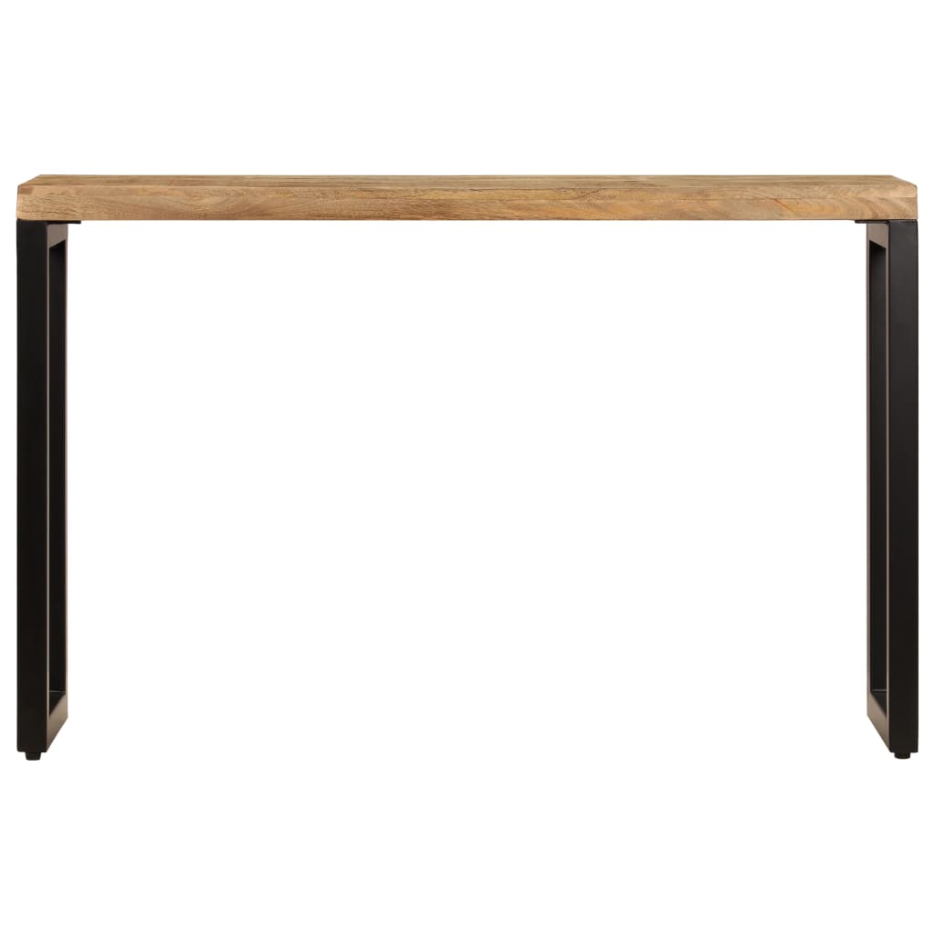 vidaXL Mesa consola 120x35x76 cm madeira de mangueira maciça e aço