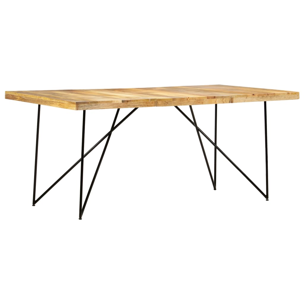 vidaXL Mesa de jantar 180x90x76 cm madeira de mangueira maciça