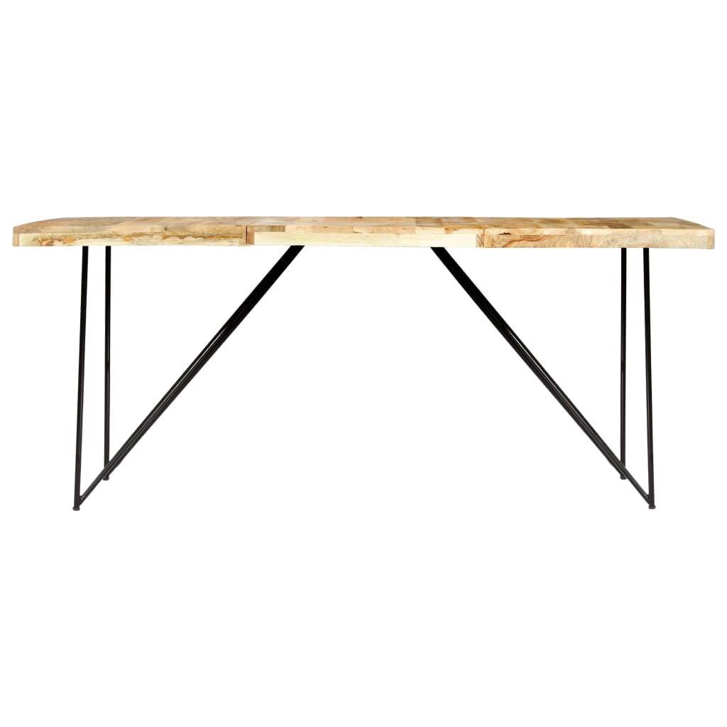 vidaXL Mesa de jantar 180x90x76 cm madeira de mangueira maciça