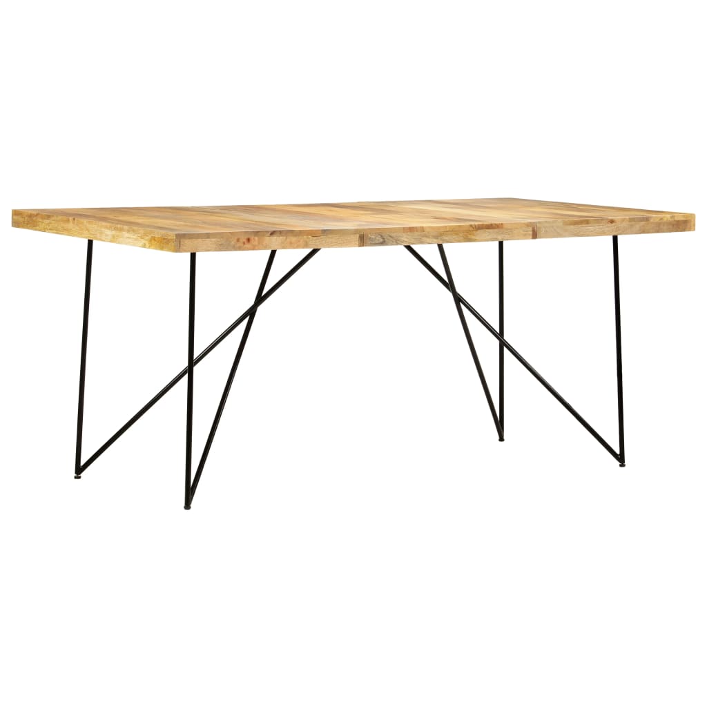 vidaXL Mesa de jantar 180x90x76 cm madeira de mangueira maciça