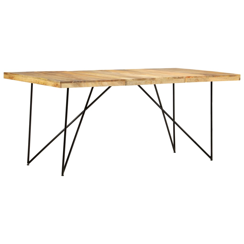 vidaXL Mesa de jantar 180x90x76 cm madeira de mangueira maciça