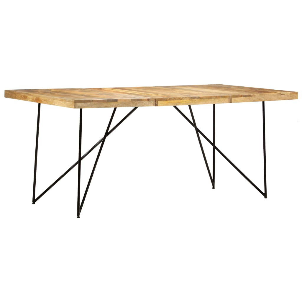 vidaXL Mesa de jantar 180x90x76 cm madeira de mangueira maciça