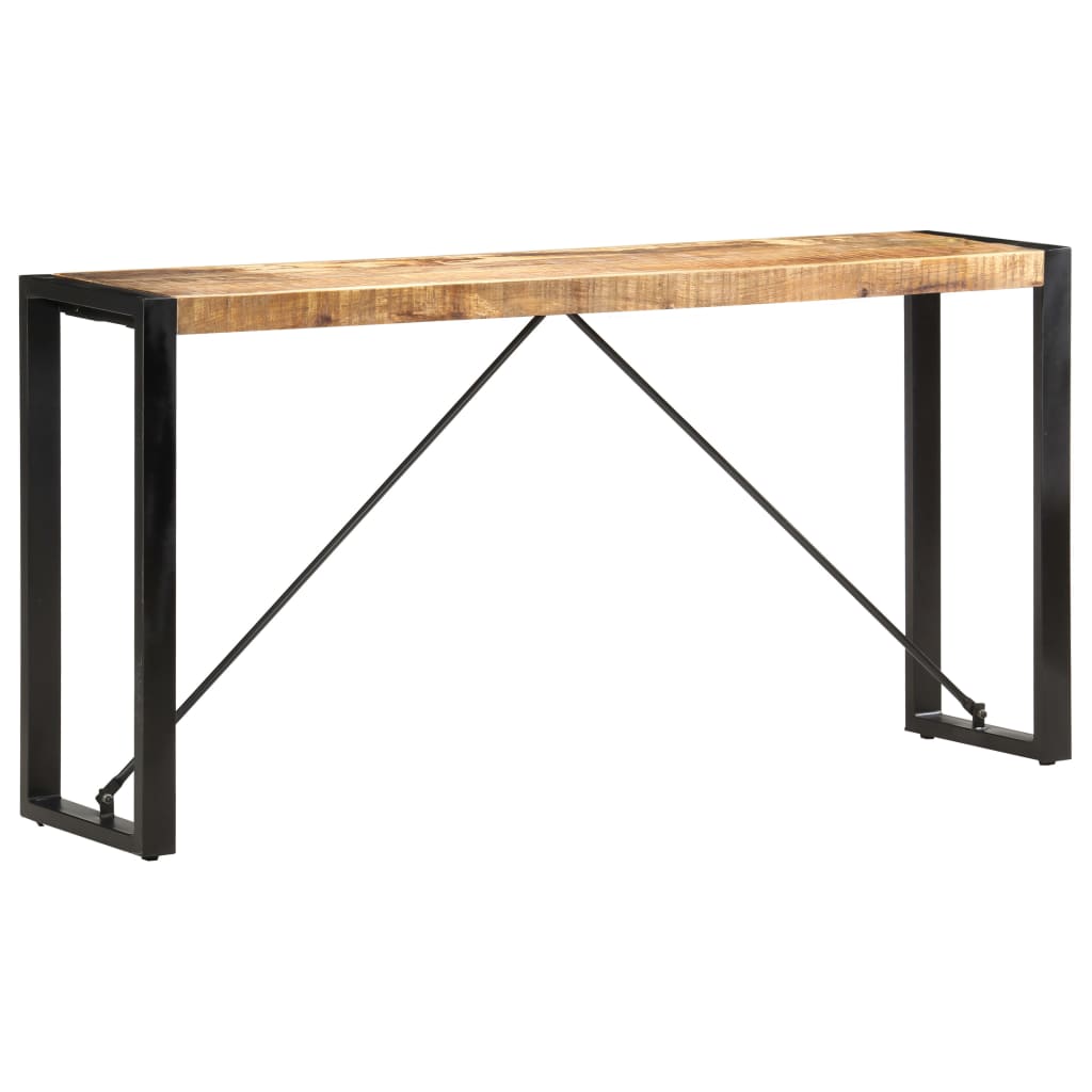 vidaXL Mesa consola 150x35x76 cm madeira de mangueira maciça