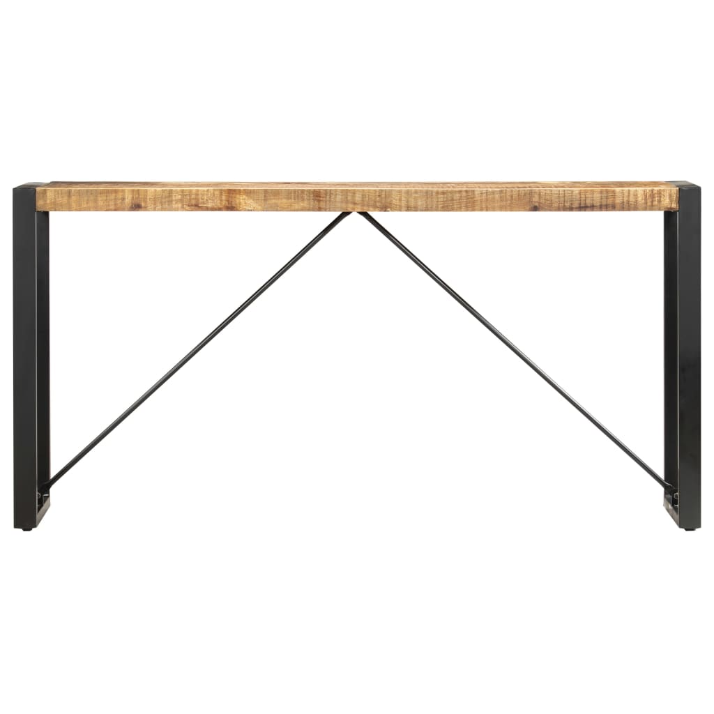 vidaXL Mesa consola 150x35x76 cm madeira de mangueira maciça