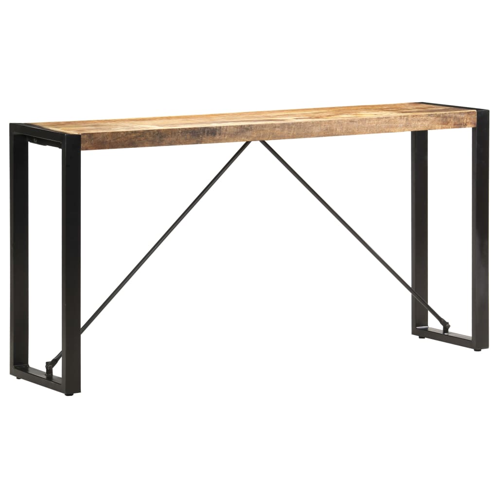 vidaXL Mesa consola 150x35x76 cm madeira de mangueira maciça