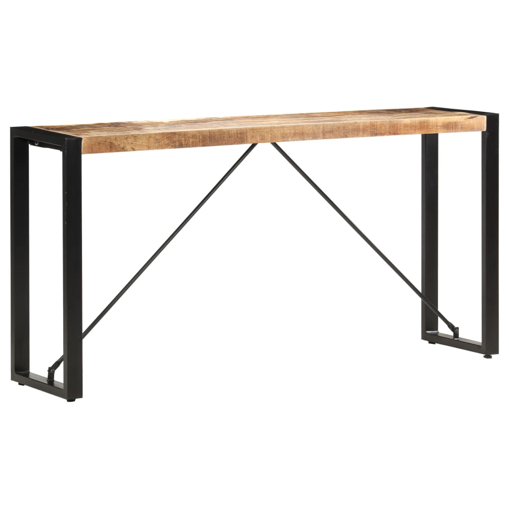 vidaXL Mesa consola 150x35x76 cm madeira de mangueira maciça