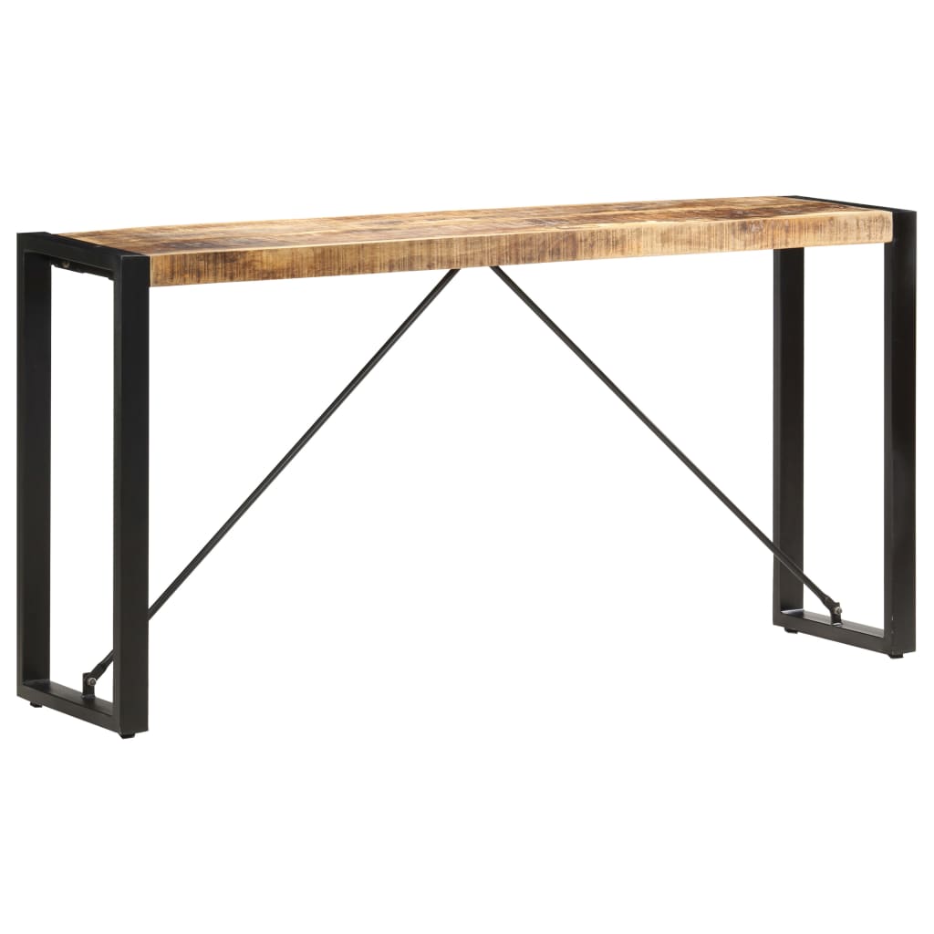 vidaXL Mesa consola 150x35x76 cm madeira de mangueira maciça