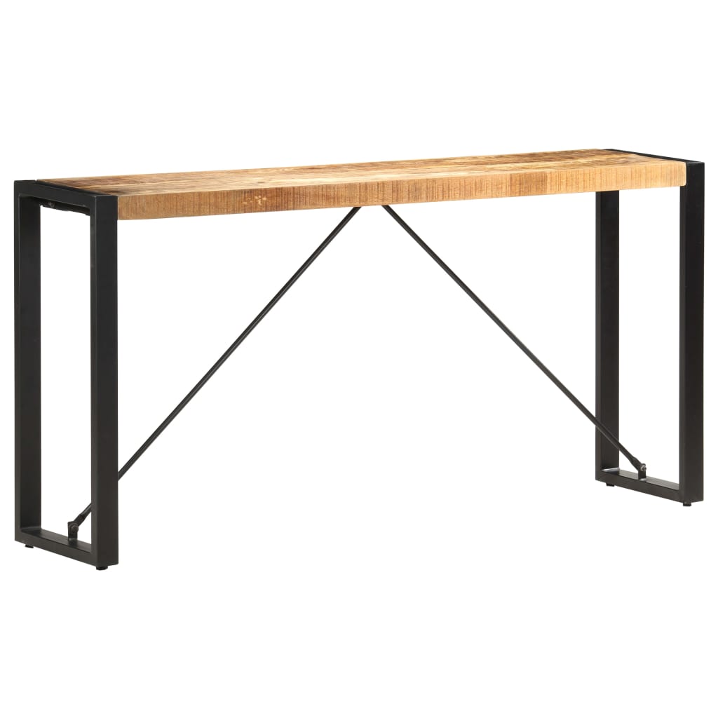 vidaXL Mesa consola 150x35x76 cm madeira de mangueira maciça