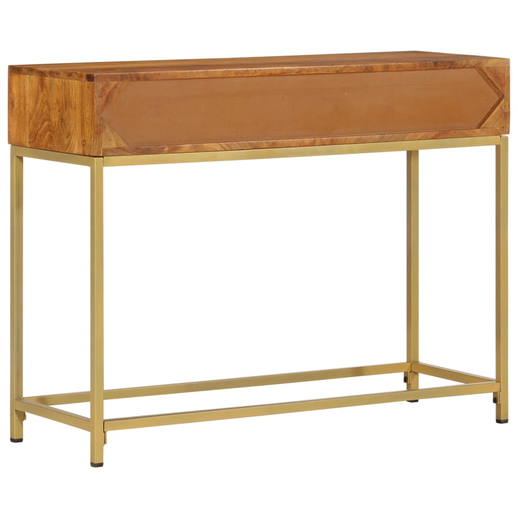 vidaXL Mesa consola 100x35x76 cm madeira de acácia maciça