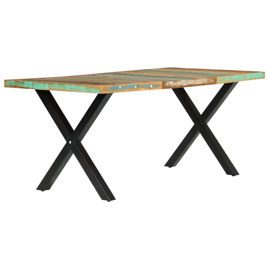 vidaXL Mesa de jantar 180x90x76 cm madeira recuperada maciça