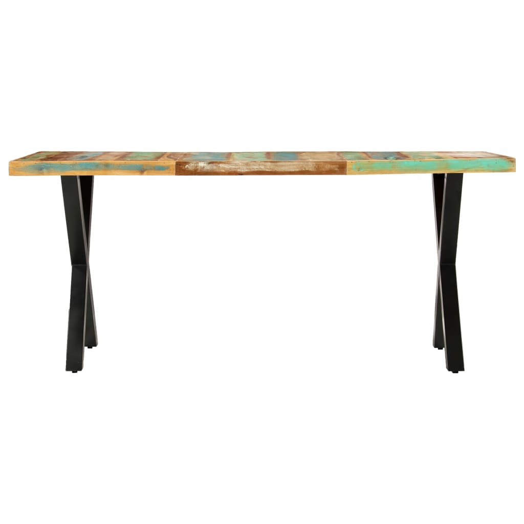 vidaXL Mesa de jantar 180x90x76 cm madeira recuperada maciça