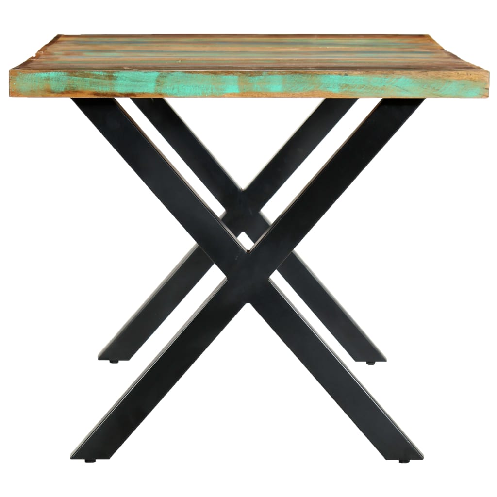 vidaXL Mesa de jantar 180x90x76 cm madeira recuperada maciça