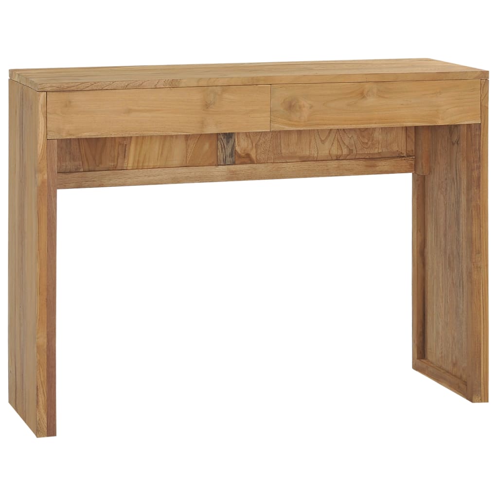 vidaXL Mesa consola 100x35x75 cm madeira de teca maciça