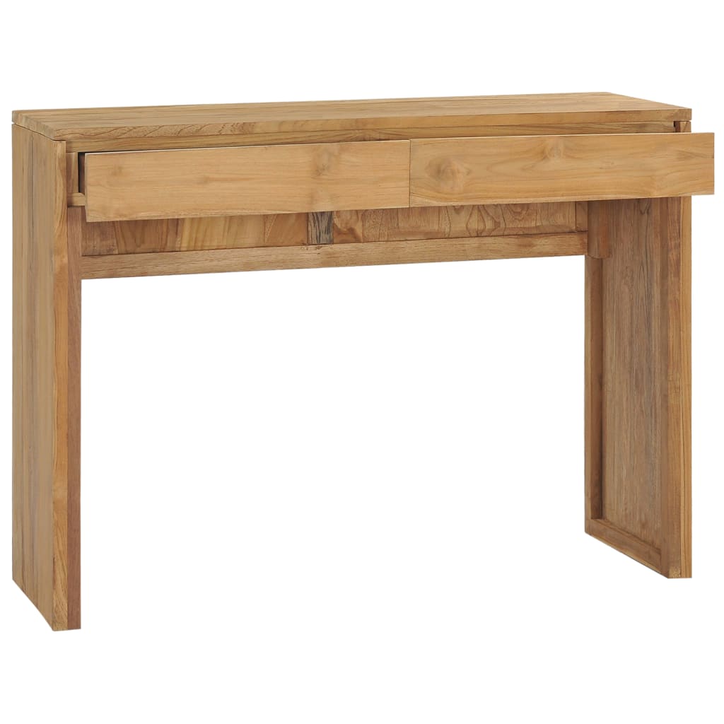 vidaXL Mesa consola 100x35x75 cm madeira de teca maciça