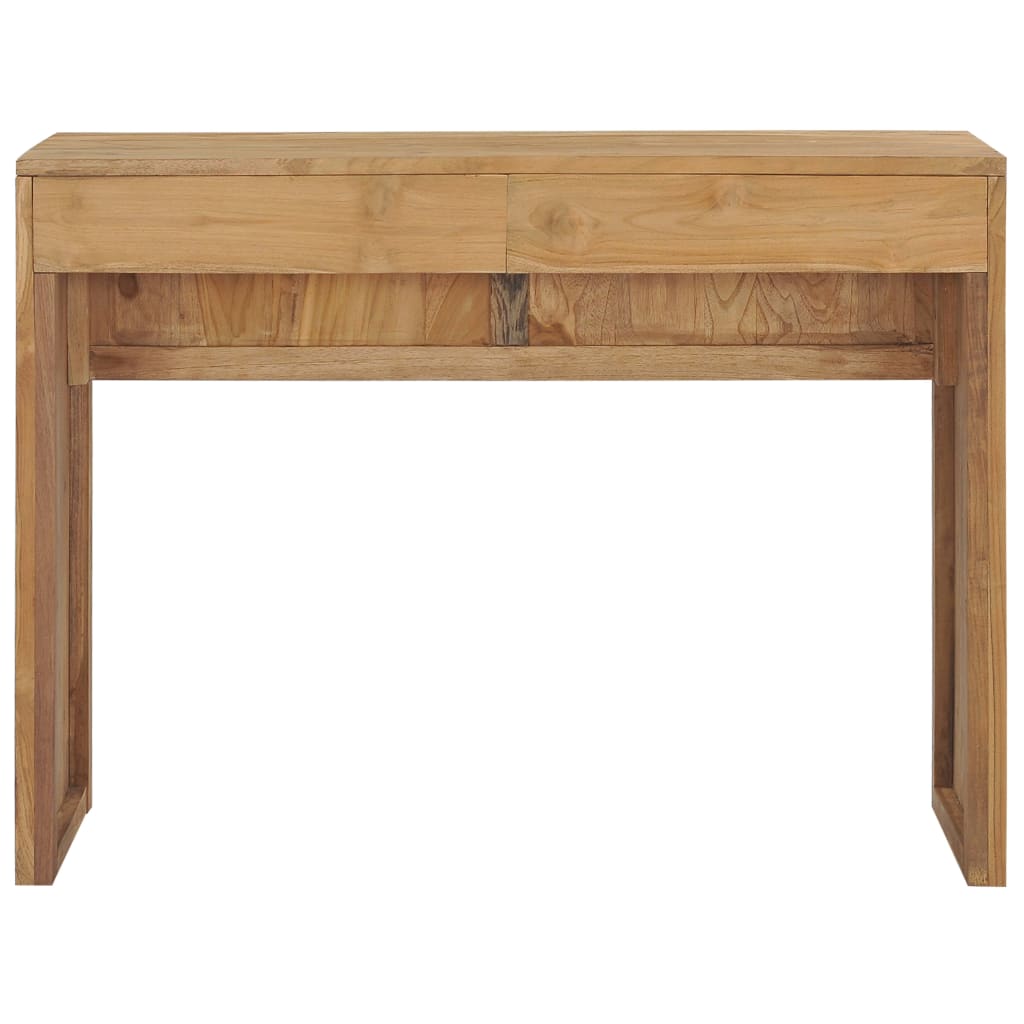 vidaXL Mesa consola 100x35x75 cm madeira de teca maciça